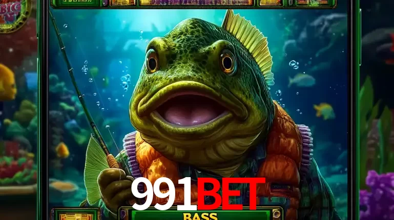 Personagem de peixe pescador do popular jogo de slot com tema de pescaria, uma das emocionantes opções de caça-níqueis para jogar e ganhar no cassino 991bet.